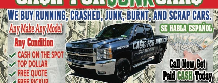 Cash for junk cars flyer
