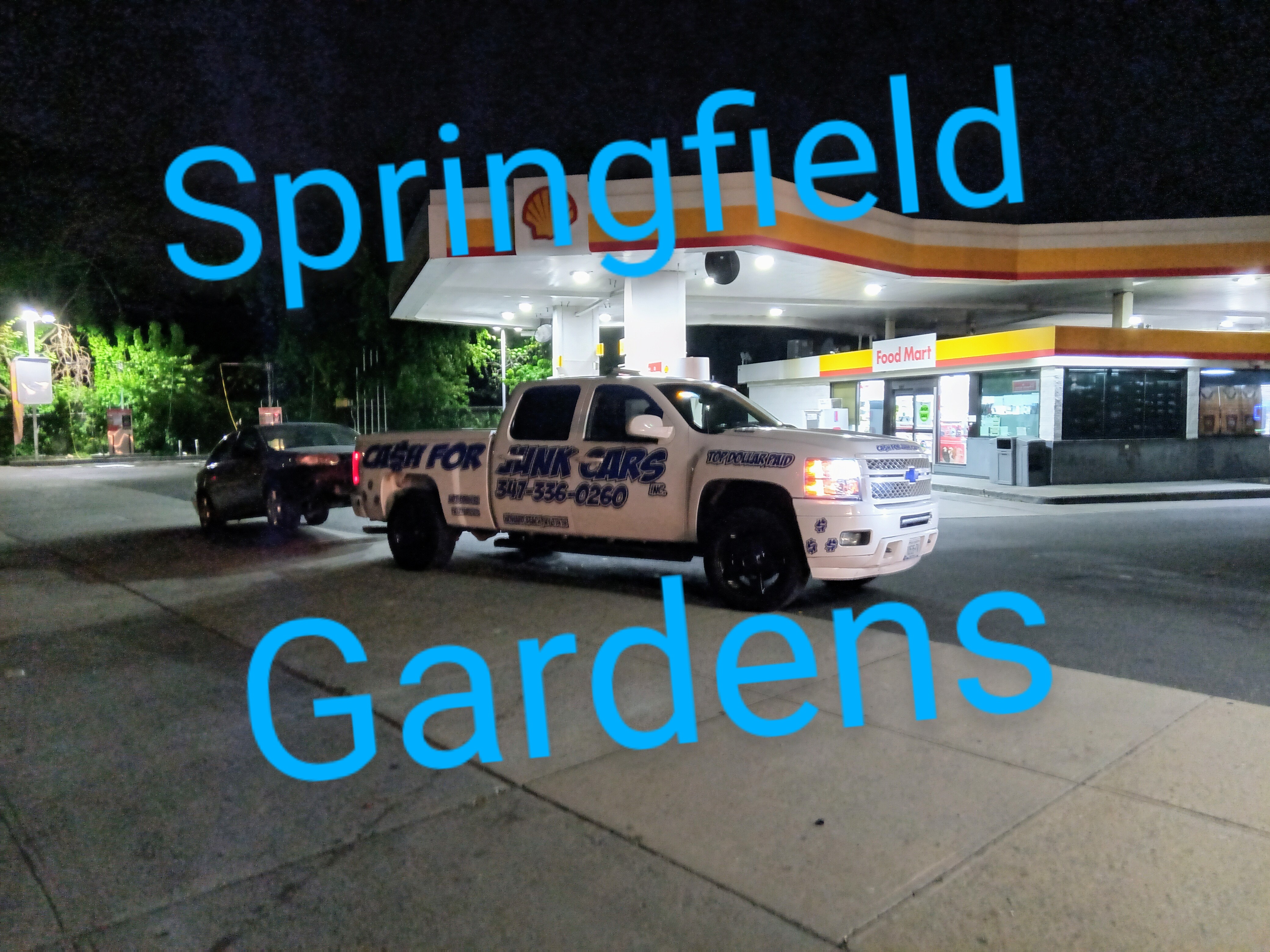 our truck working in Springfield Gardens at a Sunoco Station along the N Conduit Ave 
